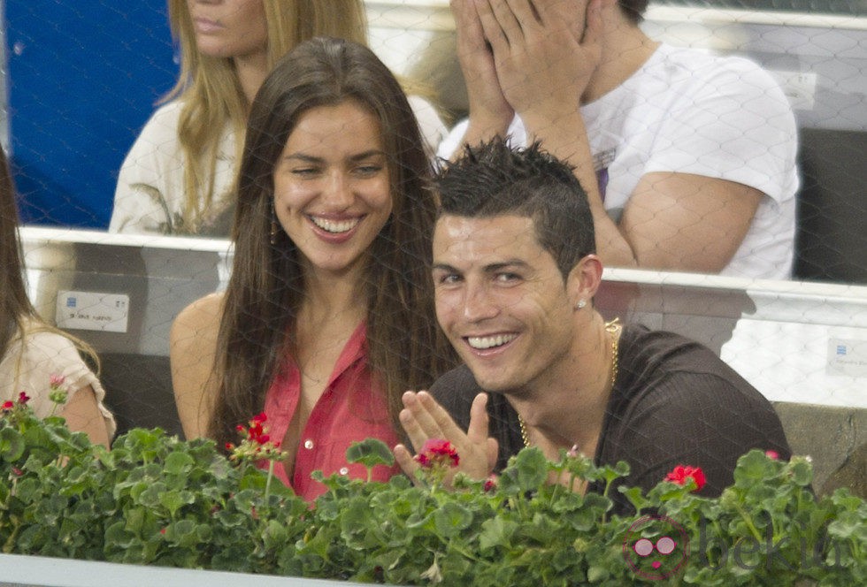 Irina Shayk y Cristiano Ronaldo en el Masters 1000 de Madrid 2012