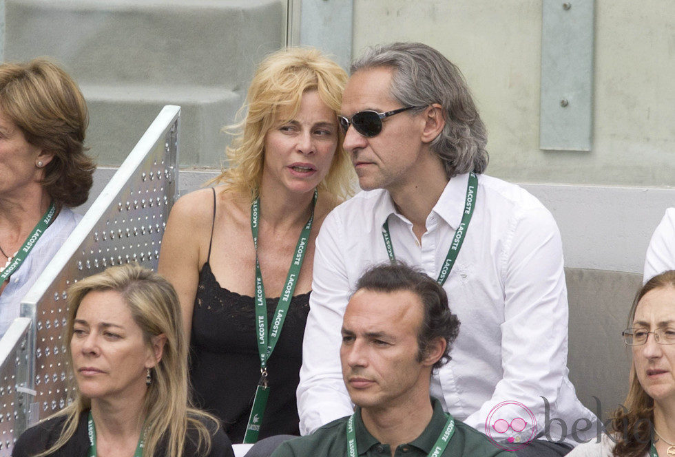 Belén Rueda y su novio en el Masters Open de tenis 2012
