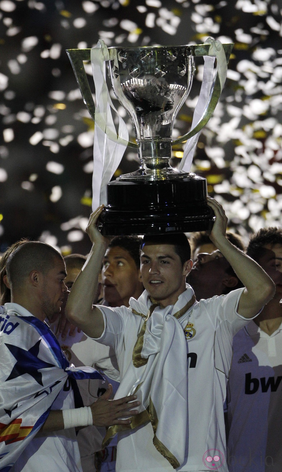 Cristiano Ronaldo celebra la 32º Liga del Real Madrid