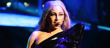 Lady Gaga durante un concierto de su gira 'Born This Way'