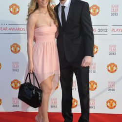 Edurne y De Gea en la gala Manchester United Player of the Year Awards 2012