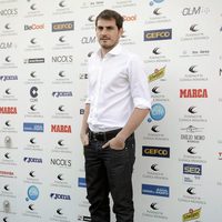 Iker Casillas en un torneo benéfico de padel en Madrid