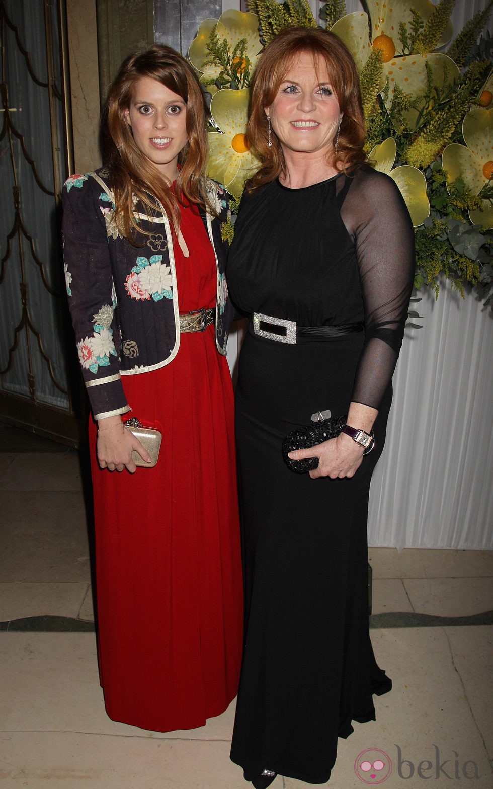Beatriz de York y Sarah Ferguson en la gala Marie Curie Cancer Care Fundraiser