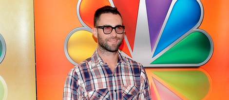 Adam Levine en los Upfronts 2012 de la cadena NBC