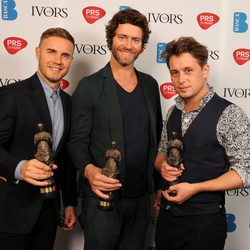 Take That en la entrega de los Premios Ivor Novello 2012