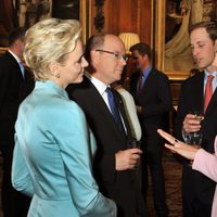 Los Duques de Cambridge con los Príncipes de Mónaco en Windsor