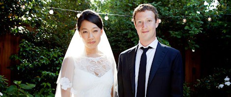 Boda de Mark Zuckerberg y Priscilla Chan