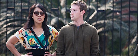 Mark Zuckerberg y su novia Priscilla Chan