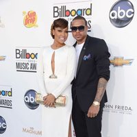 Chris Brown y Mónica en la entrega de premios Billboard 2012