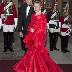 Los Reyes de Noruega en una cena de gala en Buckingham Palace