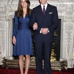 Guillermo de Inglaterra y Kate Middleton el día de la pedida oficial de mano