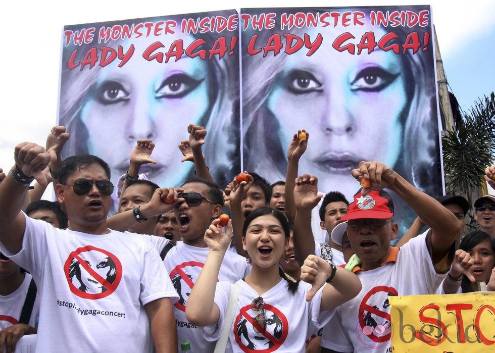 Manifestaciones en contra del concierto de Lady Gaga en Taiwan