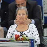 Florentino Pérez con su mujer, Pitina, en el Masters de Tenis de Madrid 2012
