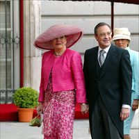 Florentino Pérez y Pitina en la boda de los Príncipes Felipe y Letizia