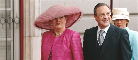 Florentino Pérez y Pitina en la boda de los Príncipes Felipe y Letizia