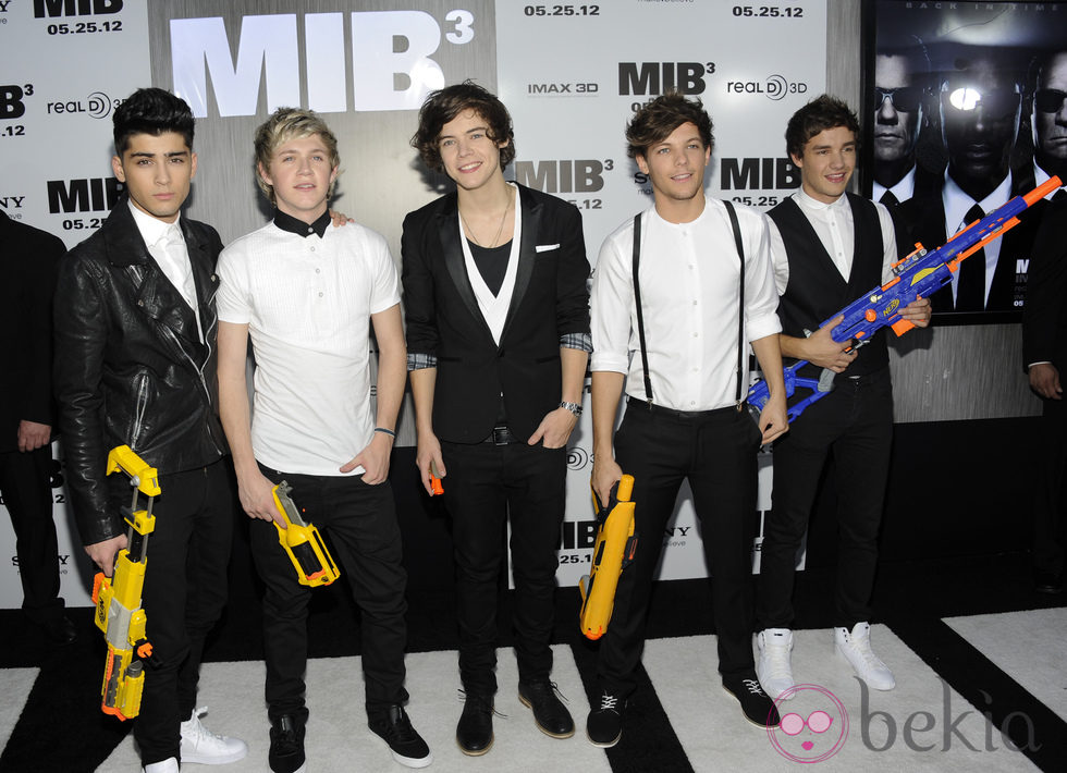 El grupo One Direction en la premiere de 'Men In Black 3' en Nueva York