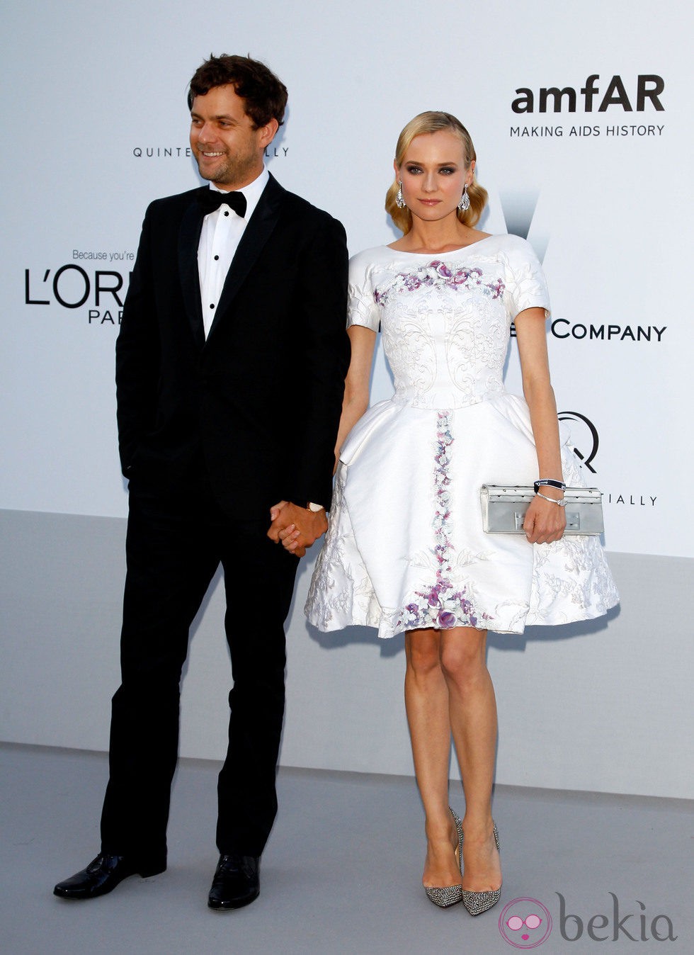 Joshua Jackson y Diane Kruger en la gala amfAR celebrada en el Festival de Cannes 2012