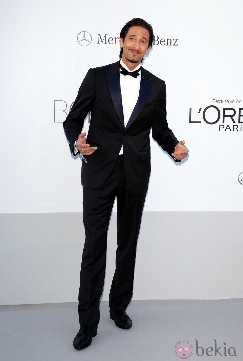 Adrien Brody en la gala amfAR celebrada en el Festival de Cannes 2012