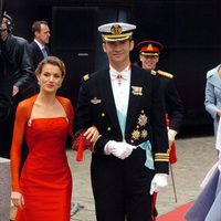 El Príncipe Felipe y Doña Letizia en la boda de Federico y Mary de Dinamarca