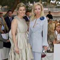 La Condesa de Wessex y Camilla de Borbón-Dos Sicilias en la gala Amber Lounge de Mónaco