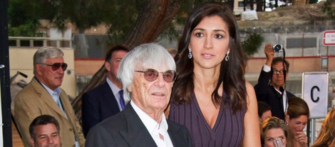 Bernie Ecclestone y Fabiana Flosi en la gala Amber Lounge de Mónaco