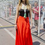 Jennifer Lawrence en el Gran Premio de Fórmula 1 de Mónaco