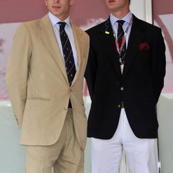 Andrea y Pierre Casiraghi en el Gran Premio de F1 de Mónaco