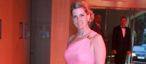 La Condesa de Wessex en la gala posterior al Gran Premio de F1 de Mónaco