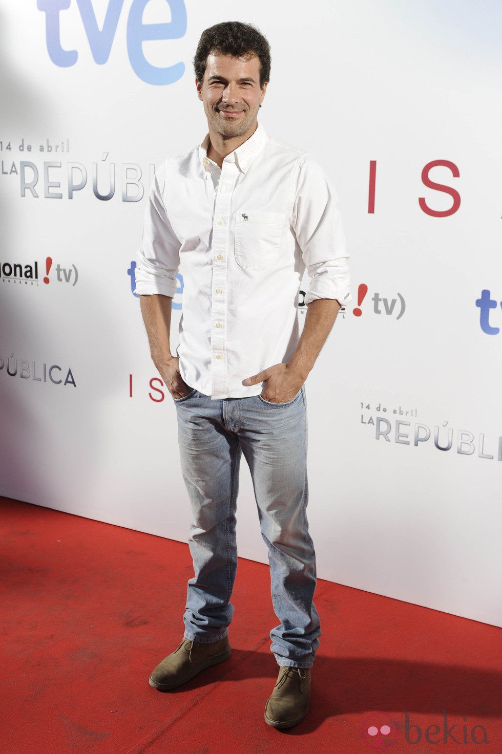 Rodolfo Sancho en el estreno de '14 de abril. La República' e 'Isabel'