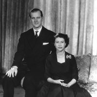 La Reina Isabel II y el Duque de Edimburgo en 1952