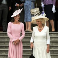 La Duquesa de Cambridge y la Duquesa de Cornualles en la garden party