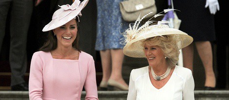 La Duquesa de Cambridge y la Duquesa de Cornualles en la garden party