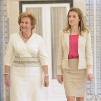 La Primera Dama de Portugal y la Princesa Letizia en Lisboa