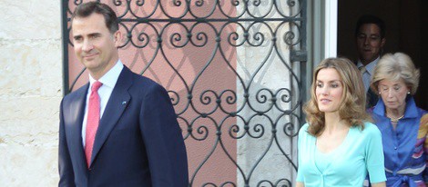 Los Príncipes Felipe y Letizia en la residencia del Embajador de España en Portugal