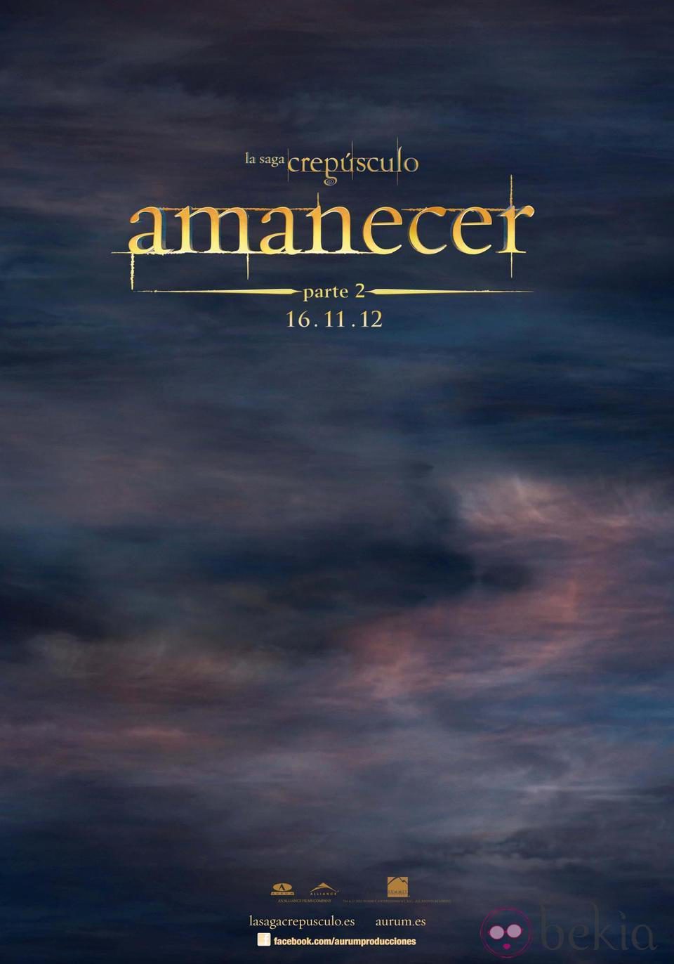 Primer poster de la película 'Amanecer.Parte 2'