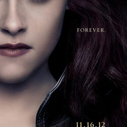 Kristen Stewart en el poster de la película 'Amanecer.Parte 2'
