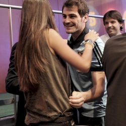 Iker Casillas y Sara Carbonero en la presentación de la Eurocopa 2012