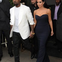 Kim Kardashian y Kanye West en Londres