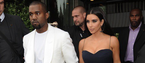 Kim Kardashian y Kanye West en Londres