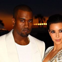 Kanye West y Kim Kardashian en Cannes