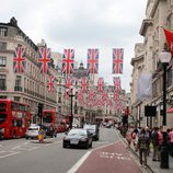 Regent Street, decorada para el Jubileo de la Reina Isabel II