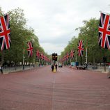 The Mall, preparada para el desfile del Jubileo de la Reina Isabel II