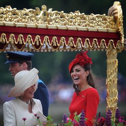 La Duquesa de Cambridge y Camilla durante el Jubileo