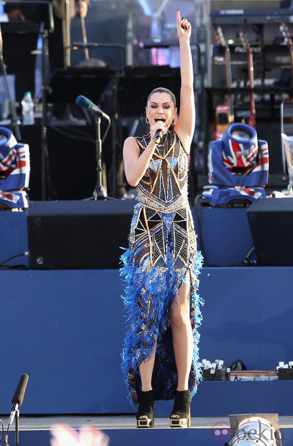Jessie J en el concierto del Jubileo de Diamante de la Reina Isabel II