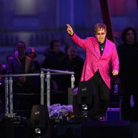 Elton John en el concierto del Jubileo de Diamante de la Reina Isabel II