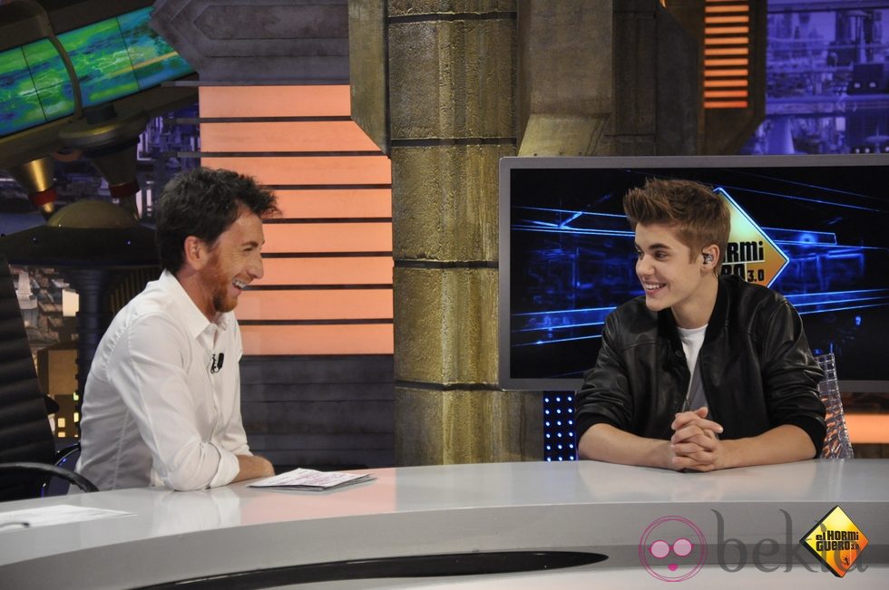Justin Bieber y Pablo Motos en 'El Hormiguero'