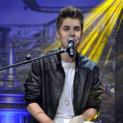 Justin Bieber cantando en el programa 'El Hormiguero'