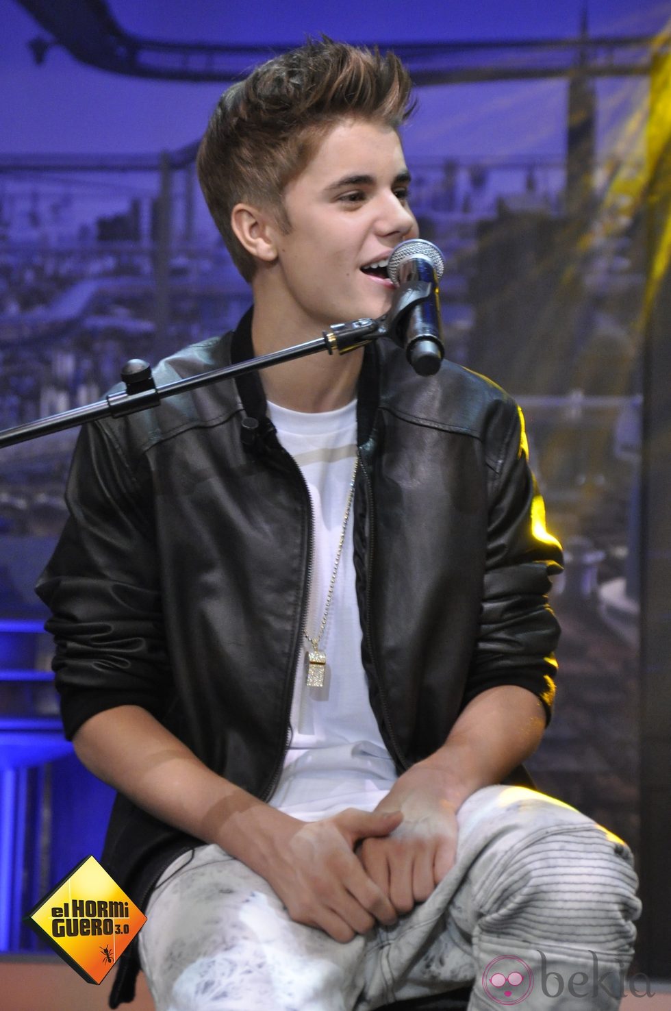 Justin Bieber emocionado cantando Boyfriend en 'El Hormiguero'