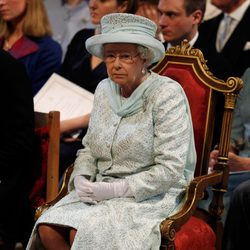 La Reina Isabel II en la misa de acción de gracias del Jubileo de Diamante