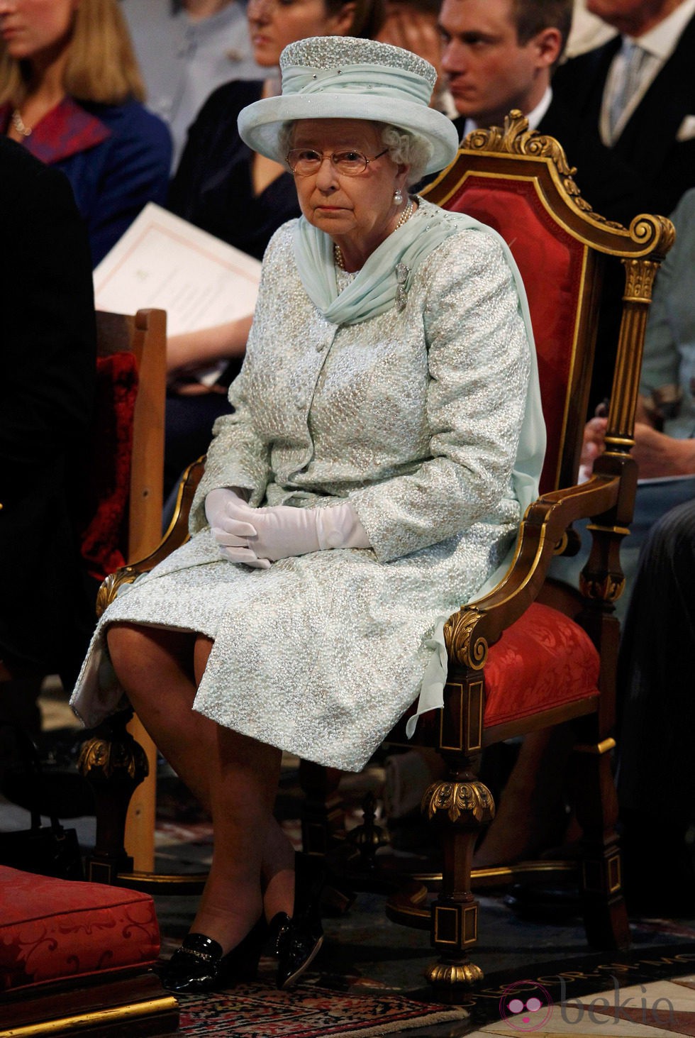 La Reina Isabel II en la misa de acción de gracias del Jubileo de Diamante